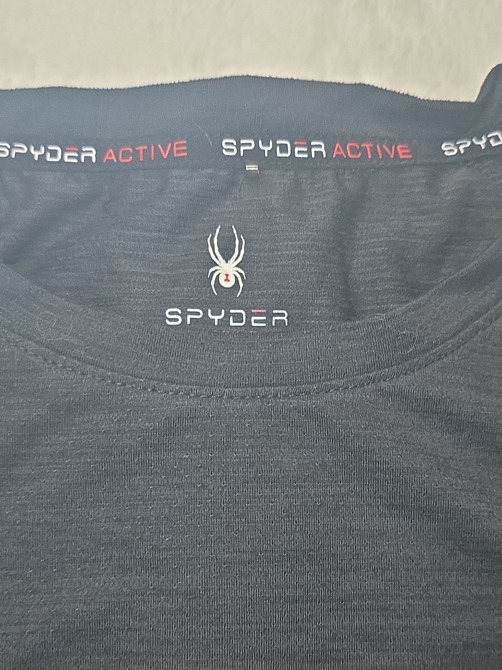 Spyder Men's Dark Blue Short Sleeve Performance Tee - Picture 4 of 9